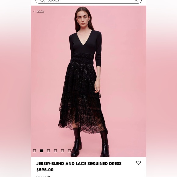 Maje beautiful black sequin dress size 42 - Picture 4 of 5